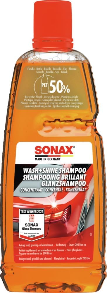 Wash + Shine - Shampoing brillant concentré - Sonax