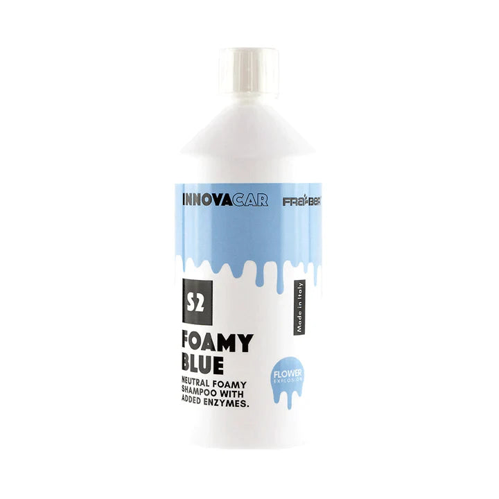 S2 Foamy Pink Sweet / Blue Flower / Green Fresh - Shampoing neutre avec mousse active colorée - Innovacar