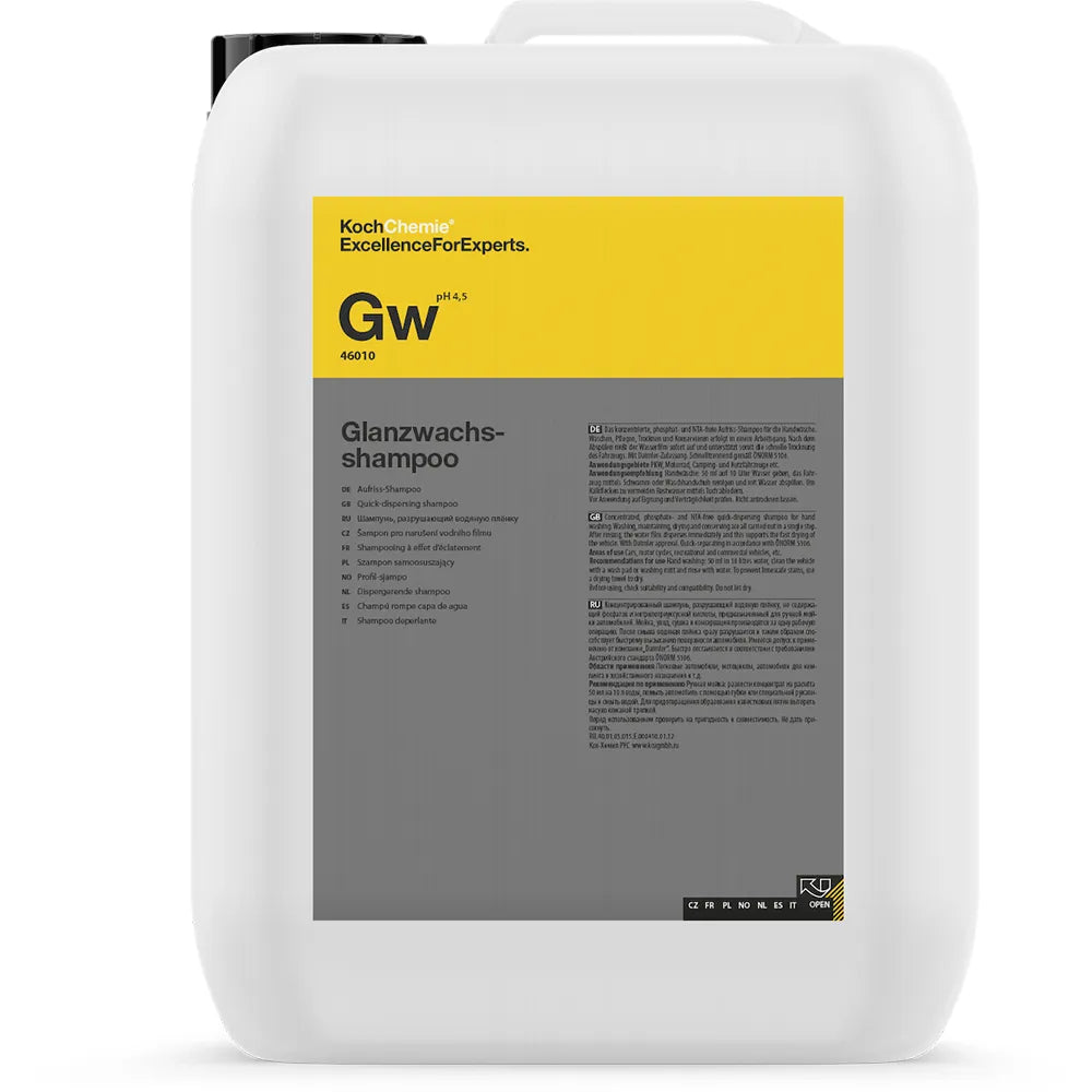 Glanzwachsshampoo  [Gw] - Shampoing brillant avec cire - Koch Chemie