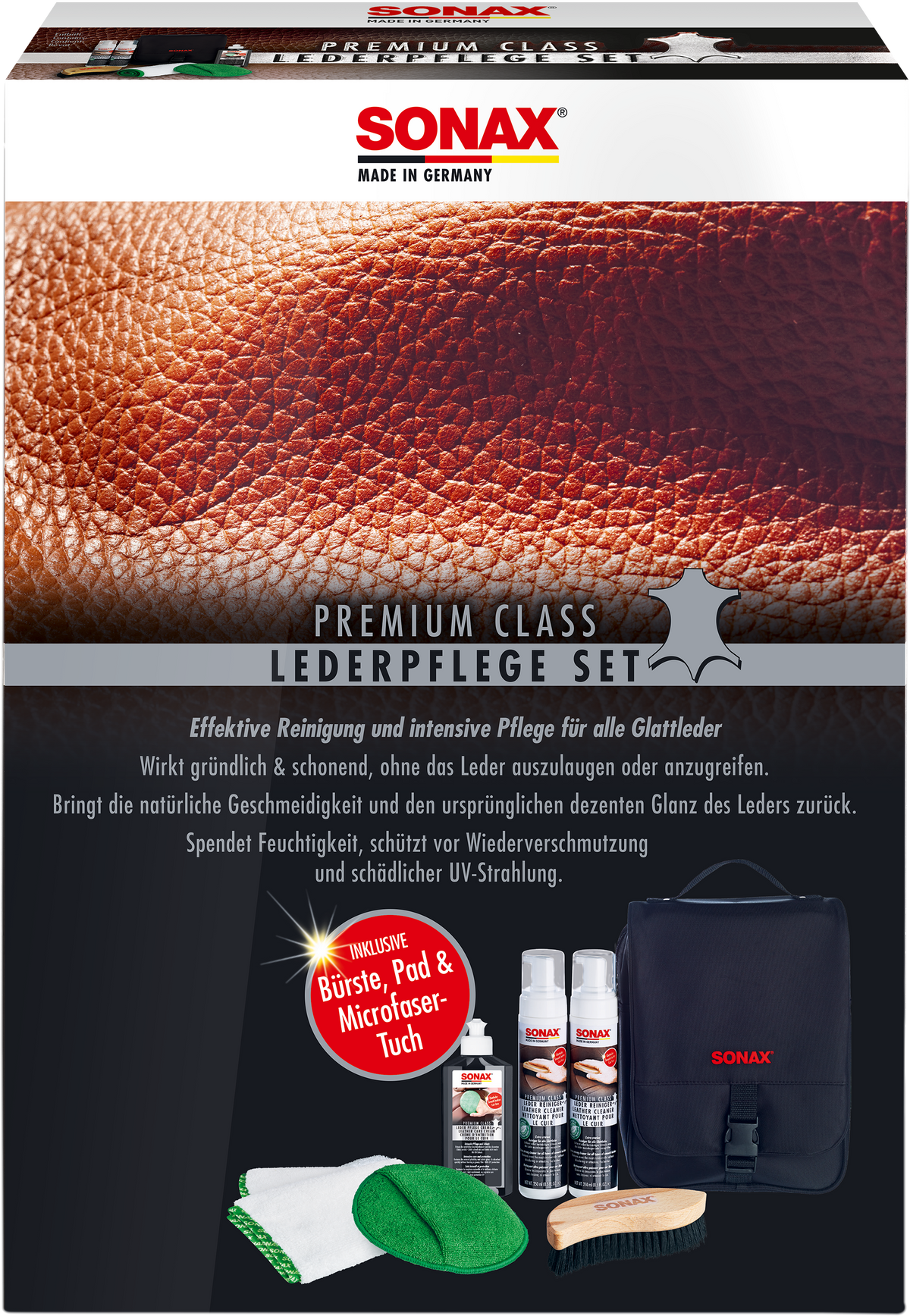Pack Leather Care Premium Class - Kit de d'entretien du cuir - Sonax