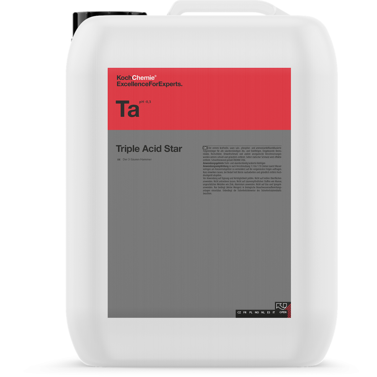 [PROS UNIQUEMENT] Triple Acid Star [Ta] - Nettoyant jantes Acide - Koch Chemie