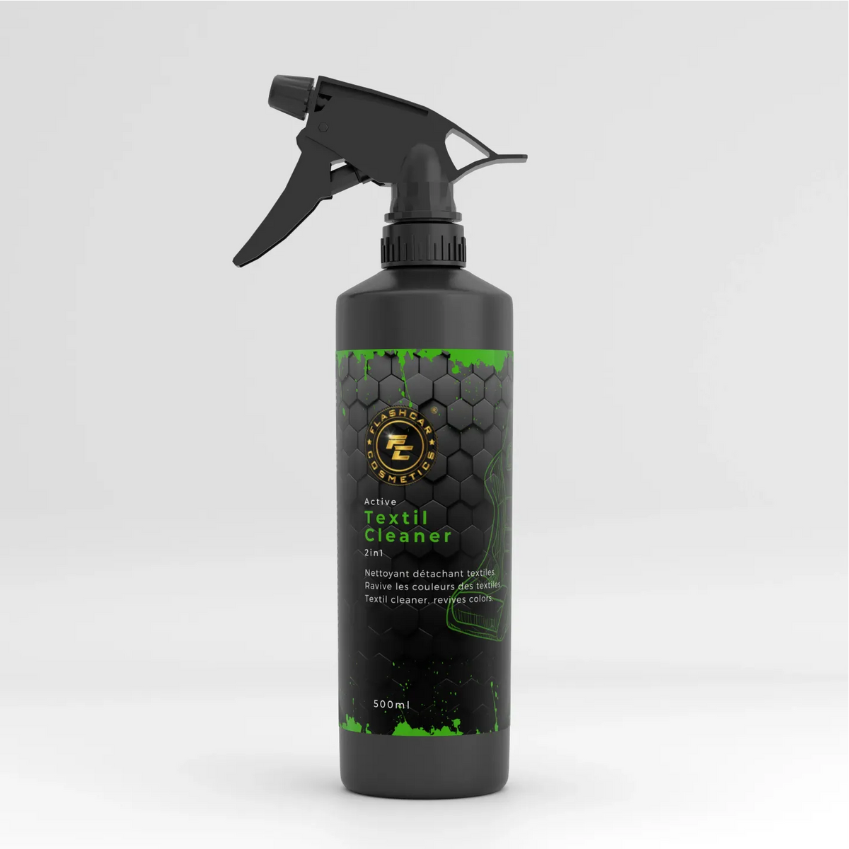 Active Textil Cleaner - Nettoyant détachant textiles 2 en 1 - Flashcar Cosmetics